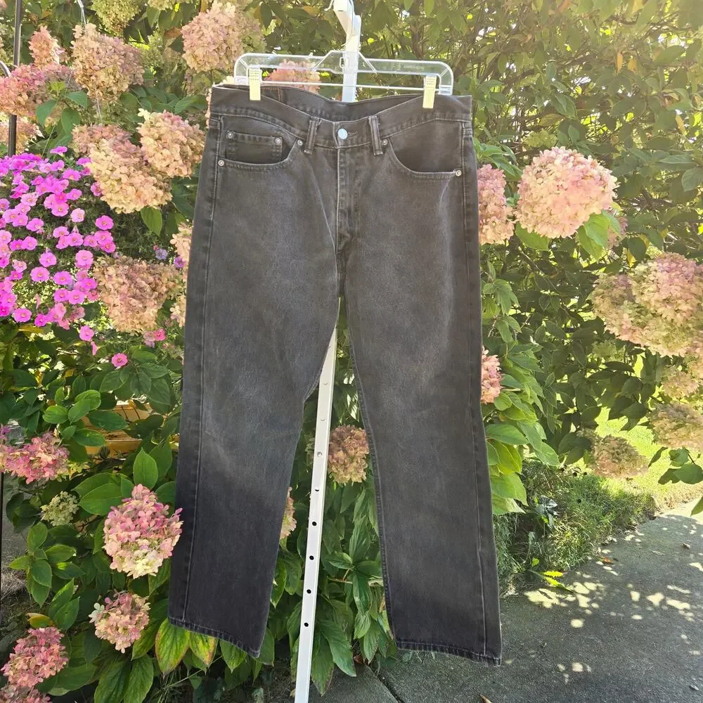 Levi's 505 Black Men's Jeans 100% Cotton size W36 L30
